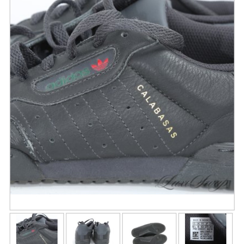 Adidas Kanye West Yeezy “Calabasas” Power phase Black Men’s Sneakers.  9.5